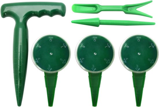 6 Teiliges Saatgutstreuer Set Verstellbarer Handsäer Für Den Garten, Traditionelles Set Zum Aussäen Von Blumen Und Pflanzen, Inklusive Pflanzstab