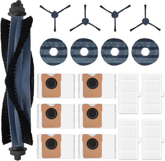 Wartungsset Für Saugroboter 19 Teilig Ersatzteile Passend Für Eufy Saugroboter Omni C20 Enthält 6 Staubbeutel, 1 Rotierende Bürste, 4 Seitenbürst