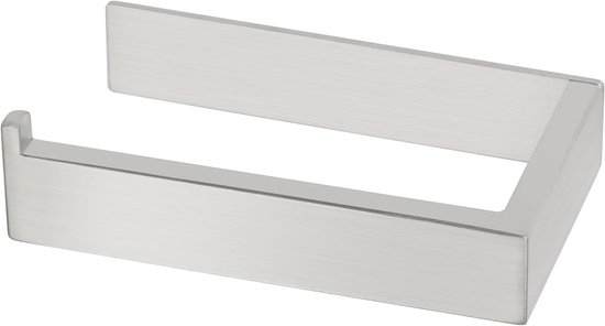 Toilettenpapierhalter Badezimmerorganisation Selbstklebend, Zum Bohren 15 Cm Gebürstetes Silber