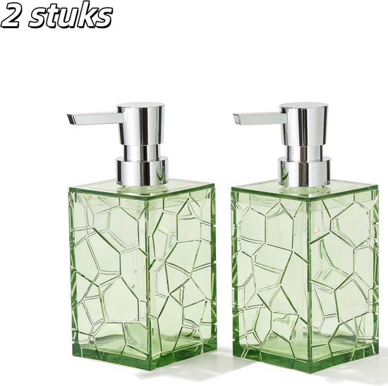 2 Stück Seifenspender Nachfüllbare Flaschen Flaschen Acryl Spender Für Handseife Und Lotion Für Bad Und Küche Grün