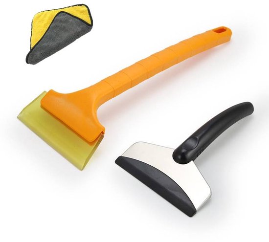 Schneeschaufel Zum Schnellen Entfernen Von Schnee Und Dünnerem Eis Glasschneeschaufel, Enteisungsschneeschaufel, 2er Set