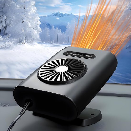 Schwarze, Tragbare 12v 200w Autoheizung 2 In 1 Heiz Und Kühlfunktion, Schnellabtaufunktion, Für Suv, Pkw Und Pickup