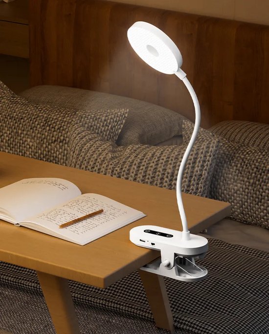 Led Schminkspiegel Tischleuchte, Wiederaufladbare Schreibtischlampe Mit Klemme, Verstellbar, Für Zuhause, Schlafzimmer Und Zum Lesen