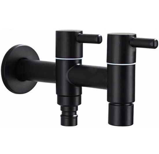 Wandmontierter Kaltwasserhahn Edelstahl Waschbeckenverlängerung Wasserhahn Für Waschmaschine Und Wischmopp Pool Und Gartenarmaturen Lange Doppel