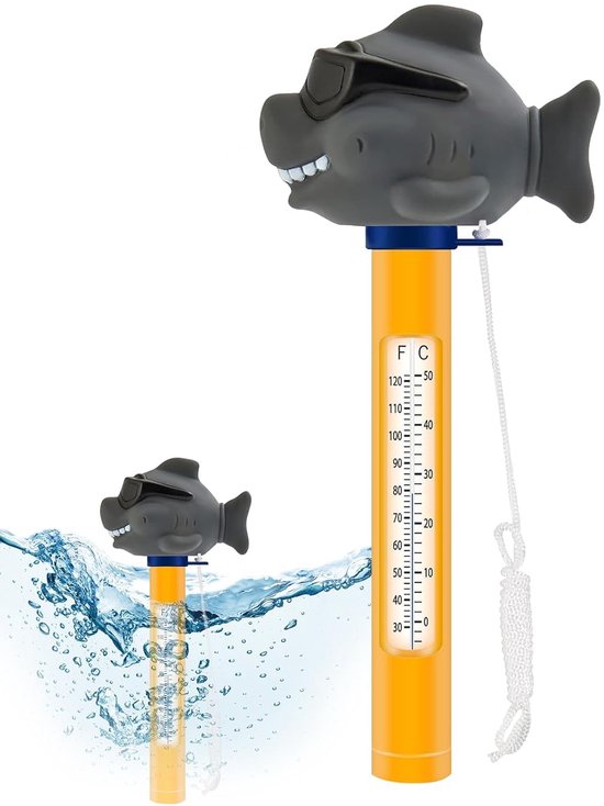 Schwimmendes Thermometer Für Pools, Poolthermometer, Cartoon Wasserthermometer, Schwimmendes Thermometer Mit Kabel, Für Den Innen Und Außenbereic