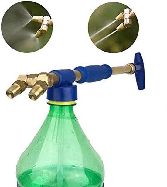 Sprühzubehör Miniatur Sprühpistole Manuell Einstellbar Doppelter Messing Sprühkopf 38 Cm Sprühart Doppelter Sprühkopf Sprühzubehör Zum Bewässern