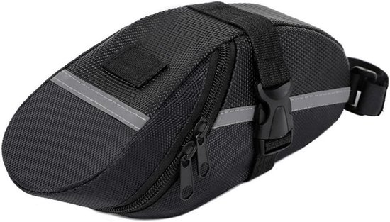 Fahrradtasche Satteltasche Rahmentasche Für Unterwegs Reflektierend 21 Cm Länge Schwarz