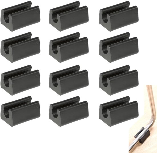 Dailygoods Stuhlbeinschoner, 12 Stück Silikon Bodenschutz Rutschfest Verschleißfest Flexibel Strapazierfähiges Material Möbelbeinkappen