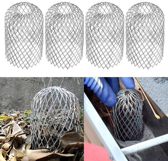 4 Teilig Dachrinnenabdeckung Flexibler Aluminiumfilter 15 X 8 Cm Laubfänger Fallrohrsieb Dachrinnenabdeckung Schutznetz Gegen Verstopfung