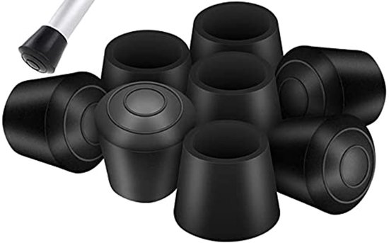 Dailygoods Stuhlhussen, 20 Stück Abgerundete Enden Gummi Bodenschutz Geräuschdämmung Innendurchmesser 15 16 Mm Möbelschutz