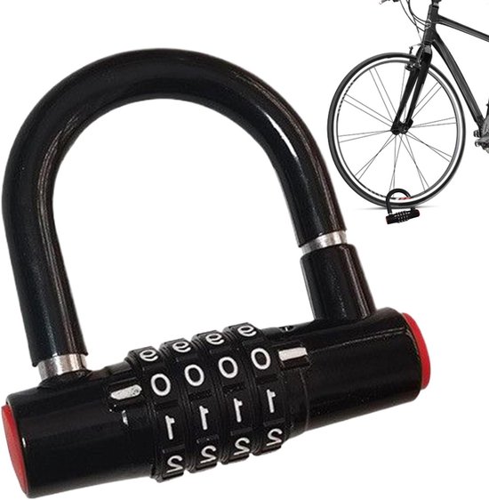 Zahlenschloss Fahrradwartung Diebstahlsicheres Design 12,6 X 11,2 Cm Schwarz