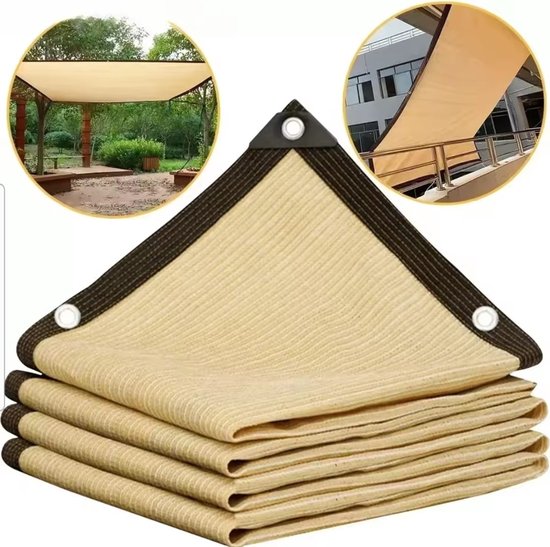 Schattierungsnetz Rechteckig 2 X 3 M Beige