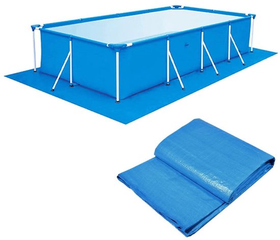 Dailygoods Wasserdichte Bodenmatte Poolschutzmatte Faltbar Polyestergewebe 200 X 300 Cm Sicherheitshinweis Poolschutz