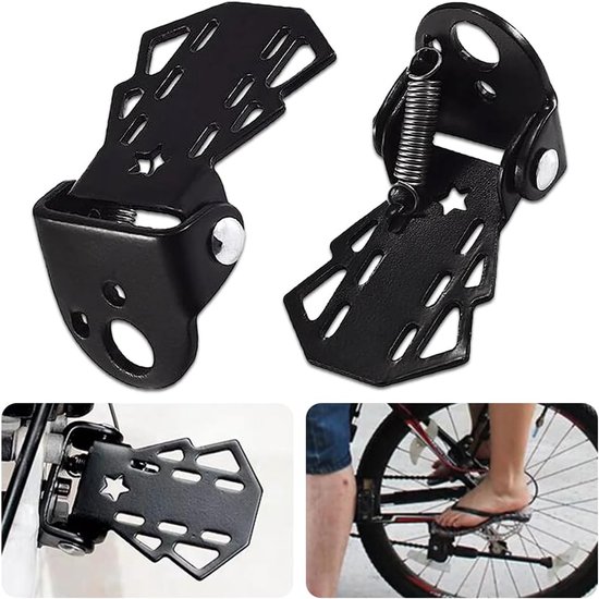 Fahrrad Fußstütze Hinterradpedale Klappbare Fußstütze Mit Schrauben Fahrradzubehör Hinterradpedale Universell Für Mountainbikes, Fahrräder Usw. S