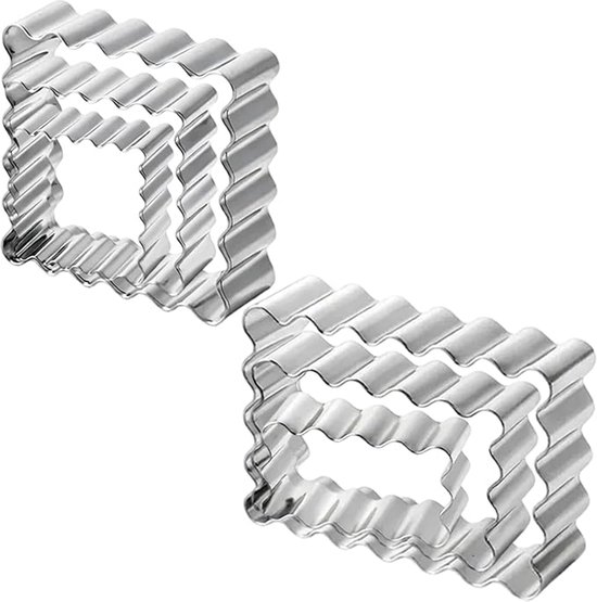 6 Teiliges Ausstechformen Set Küchenhelfer 6 Größen Geriffelt Backutensilien Keksform Ausstechformen Set Ausstecher Edelstahl Ausstecher Backform