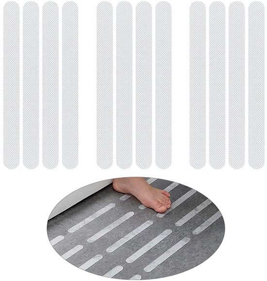 12 Teiliges Set Rutschfester Badezimmerbänder Antirutschband Treppen Antirutschband Badewannen Antirutschband Pvc Antirutschband 38 X 2 Cm Für Ba