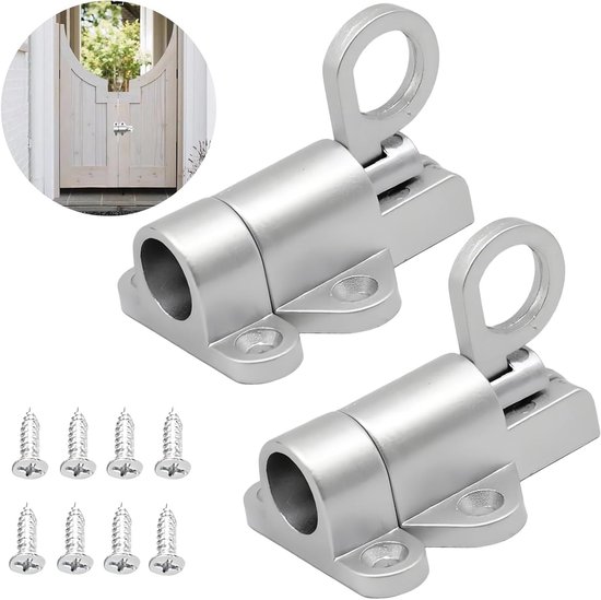 Automatisches Federschloss Für Türen Und Fenster, 2 Teiliges Set, Inkl. Schraube Und Schraubendreher Für Schranktüren, Balkontüren Und Terrassent