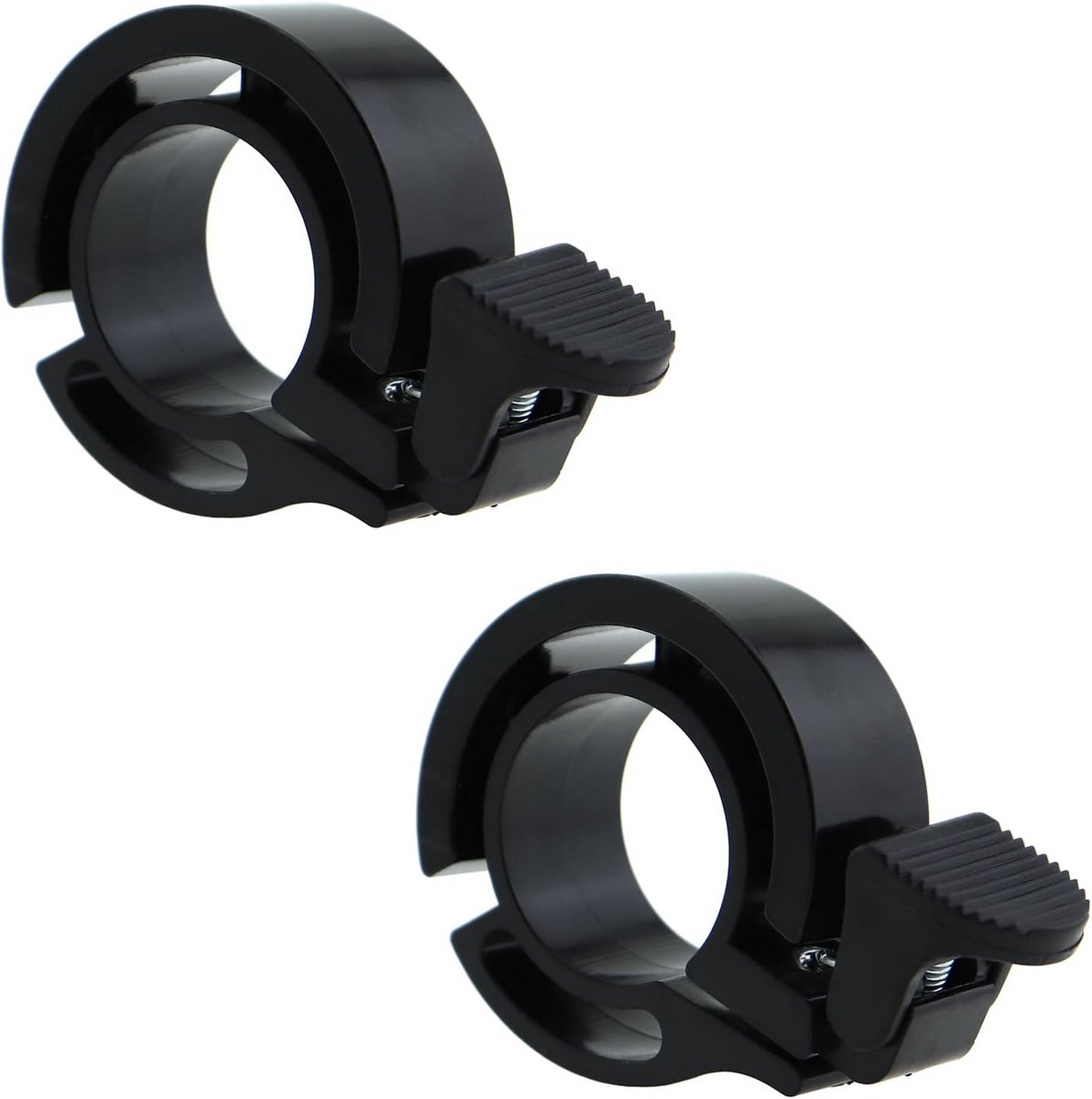 2x Versteckte Fahrradklingel Schwarz - Aluminium-fahrradklingel Für Rennrad & Mountainbike