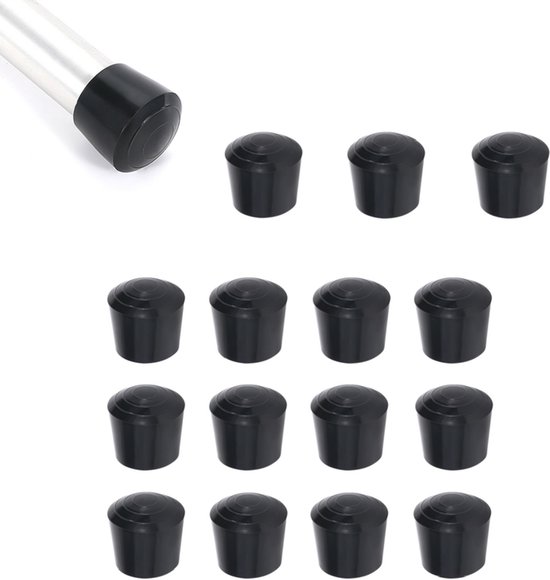 16 Gummifüße Verdickte Gummifüße Schwarz, Elastisch Und Strapazierfähig Runde Füße Für Tische, Stühle Und Hocker Schützende Füße Für Möbel Für Ti