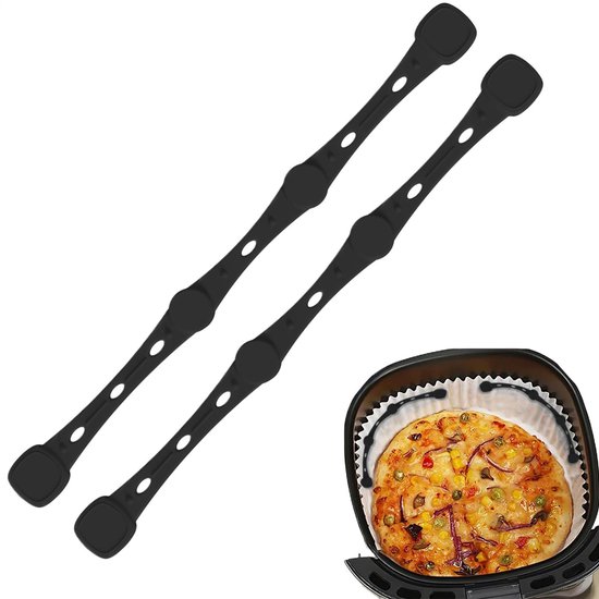 Magnete Für Heißluftfritteusen 2 Stück Hitzebeständiges Silikon Magnetstreifen Hitzebeständige Silikonverschlüsse Für Bäckereien, Cafés Und Resta