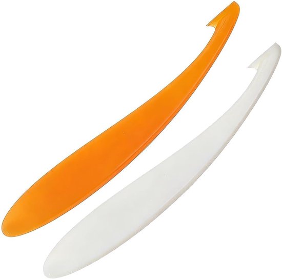 4 Teiliges Orangenschäler Set Aus Kunststoff, 15 Cm Ergonomisches Design In Weiß Und Orange Für Den Täglichen Obstverzehr