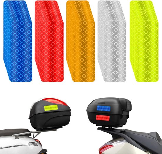 Packung Mit 50 Reflektierenden Aufklebern 8 X 3 Cm Sicherheitswarnband Reflektoren Selbstklebendes Reflektorband Für Fahrräder, Motorräder, Helme