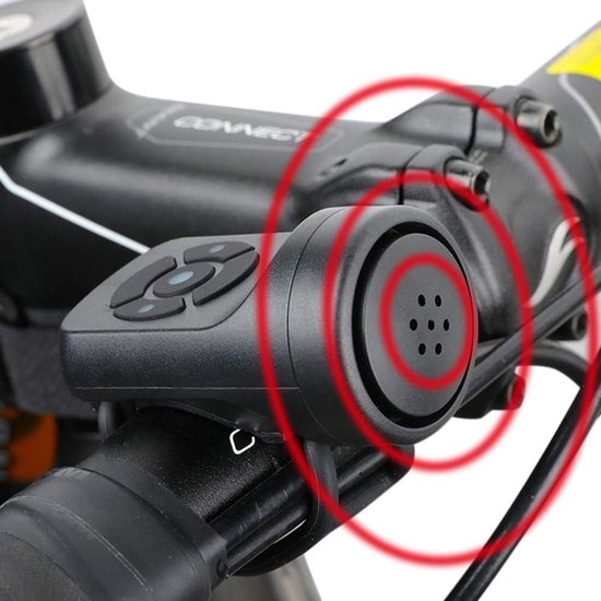 Intelligente Fahrradhupe (120 Db) 4 Klangmodi + Vibrationsalarm Wiederaufladbar Und Wasserdicht Für Fahrräder Und Roller