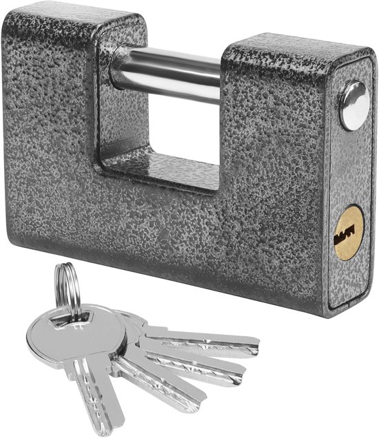 Dailygoods Hochleistungs Vorhängeschloss Gehärteter Stahl 12 Mm Dicker Bügel 850 G Gewicht Mit 4 Schlüsseln Langlebig Und Korrosionsbeständig Sic