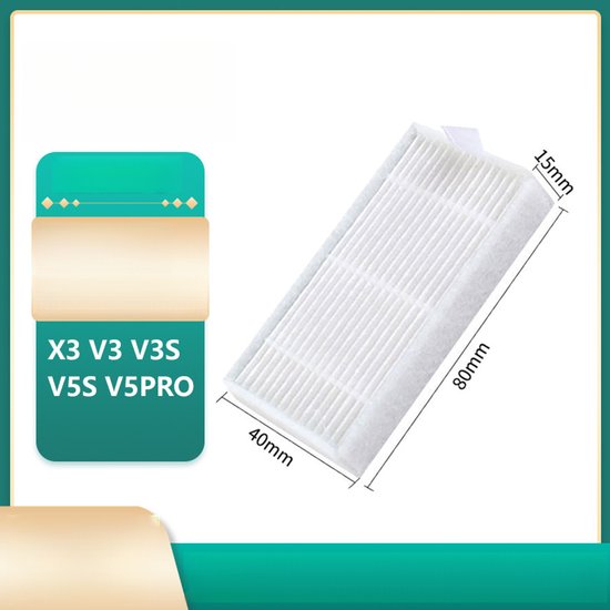 Passend Für Zubehör Von Ilife Saugrobotern, Für Hepa Baumwollfilter Der Modelle X3, V3, V3s, V5s Und V5pro, Staubsaugerfilter, 10er Set