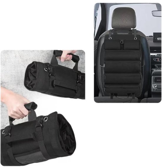 Robuste, Faltbare Werkzeugtasche 6 Fächer + 2 Abnehmbare Magnettaschen Verstärktes Oxford Gewebe / Durchstoßfest / Werkzeugtasche Für Elektriker,
