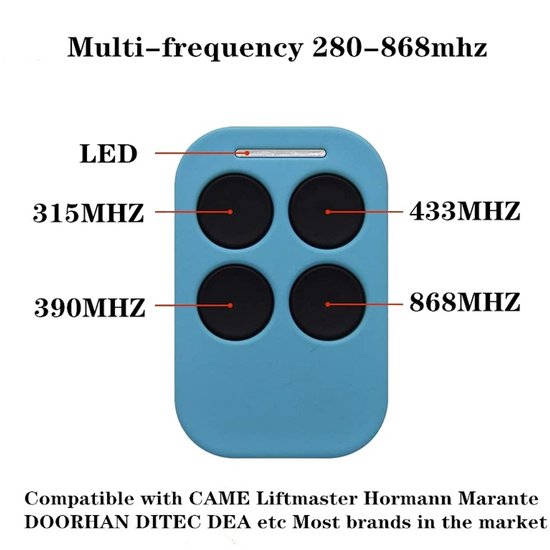 Garagentor Fernbedienung Universelle Multifrequenz Fernbedienung 280 868 Mhz