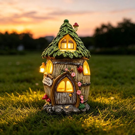 Solarbetriebene Gewächshauslampe Gartendekoration Solar Außenleuchte Gartenbeleuchtung Solar Gartenbeleuchtung Wasserdichte Rasenlampe Farbig 16,