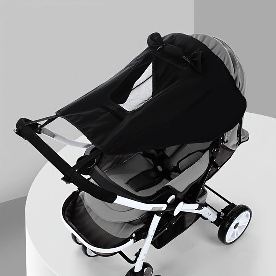 Sonnenschutz Für Kinderwagen Uv Schutz & Atmungsaktives Sonnensegel Für Kinderwagen Schwarz