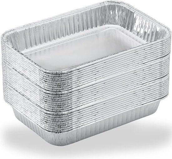 Bbq Aluminiumfolienschalen 20 Stück Antihaftbeschichtung Bratpfanne Sicher Grillen Aluminium Grillschale Grillzubehör Grillbesteck Aluminium Koch