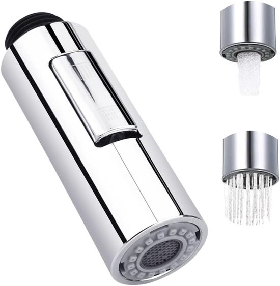 Ausziehbarer Duschkopf Küchendusche Wassersparend Zwei Wasserstufen 95 X 3 Cm Silber