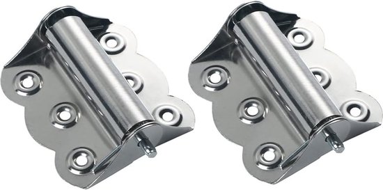 2 Stück Edelstahl-türscharniere Mit Selbstschließmechanismus – Edelstahl-scharniere Für Schränke – Ersatzbeschläge Für Fliegengittertüren, Silberfarben