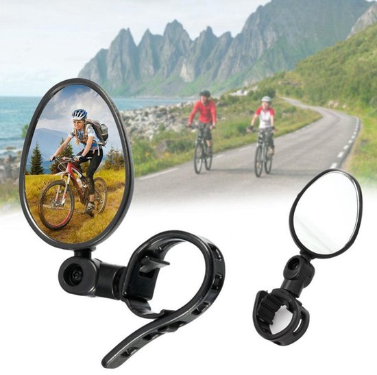 Fahrrad Rückspiegel 360 Grad Drehbar Rückspiegel Für Mountainbikes Rückspiegel Für Fahrräder Flacher Ovaler Rückspiegel