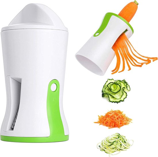 Spiralschneider Julienne Schneider Bpa Frei Spülmaschinenfest Gemüsespiralschneider Zucchinischneider Edelstahl Zum Schneiden Von Gemüse, Spirals