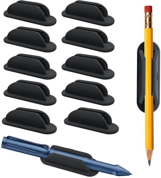 Stifthalter 10er Pack Selbstklebende Stifthalter Schreibtisch Stifthalter Schwarz Stifthalter Mit Selbstklebender Rückseite Einzelner Stifthalter