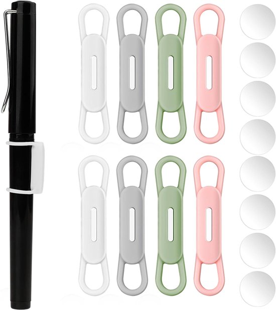 8 Teiliger Magnetischer Stifthalter, Mehrfarbiger Silikon Stifthalter, Tragbarer Stifthalter, Für Büros, Kühlschränke Und Whiteboards