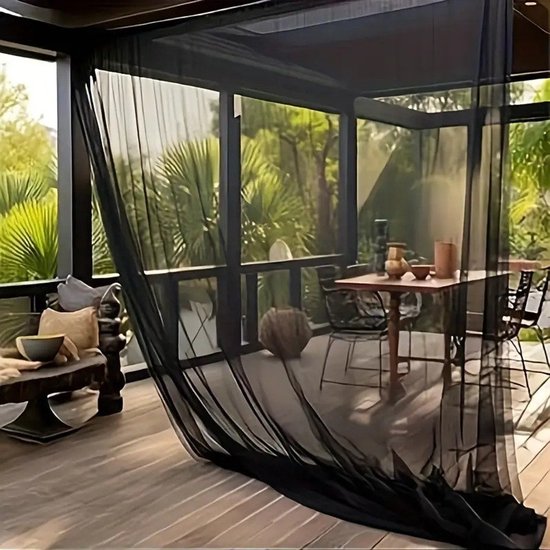 Insektennetz Fliegennetz Vogelschutznetz Schwarz 3 X 3 M Für Terrasse, Balkon, Gartenpavillon, Gemüsebeet Und Pflanzen