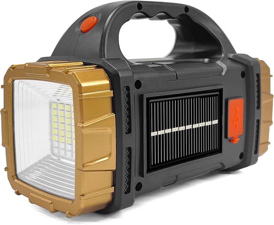 Solar Taschenlampe Wiederaufladbare, Helle Outdoor Lampe Wasserdichter Suchscheinwerfer Für Camping Und Notfälle Arbeitsleuchte Und Taschenlampe
