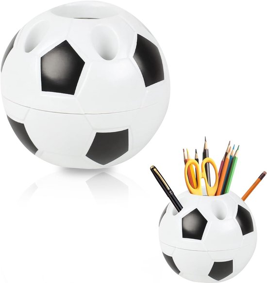 Stiftehalter Im Fußball Design Mit 6 Löchern, Schreibtisch Organizer Aus Kunststoff, Für Büro, Zuhause Und Schule, Perfektes Geschenk Zum Ersten
