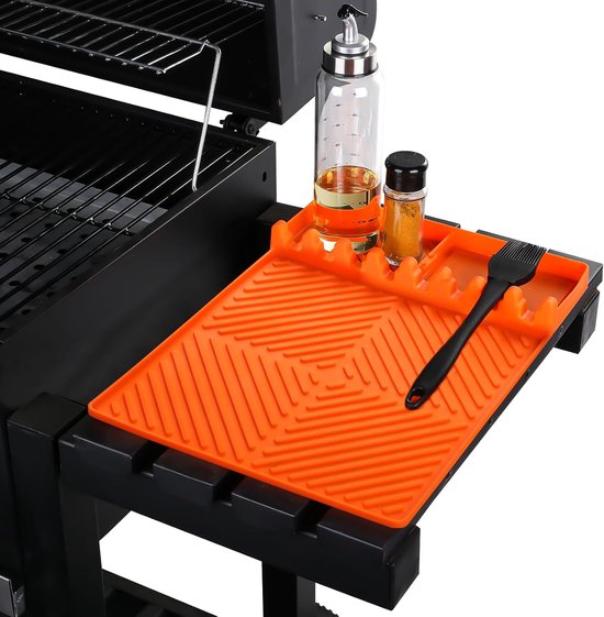 Silikonmatte Mit Tropfschale 40 X 29 Cm Orange