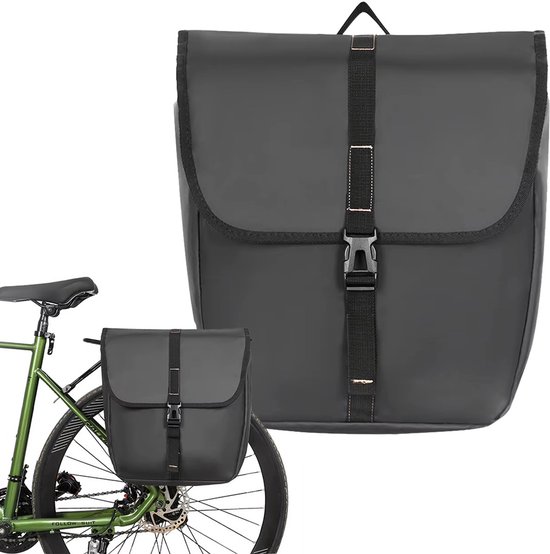 Einzelne Fahrradtasche Wasserabweisendes Material 20 L Grau Fahrradtaschen