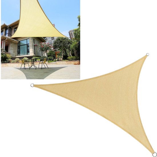 2 Teiliges Dreieckiges Sonnensegel/sonnenschutz Uv Schutz Terrassenmarkise Dreieckiger Sonnenschutz Sonnenschutzgewebe Für Den Außenbereich 4 X 4