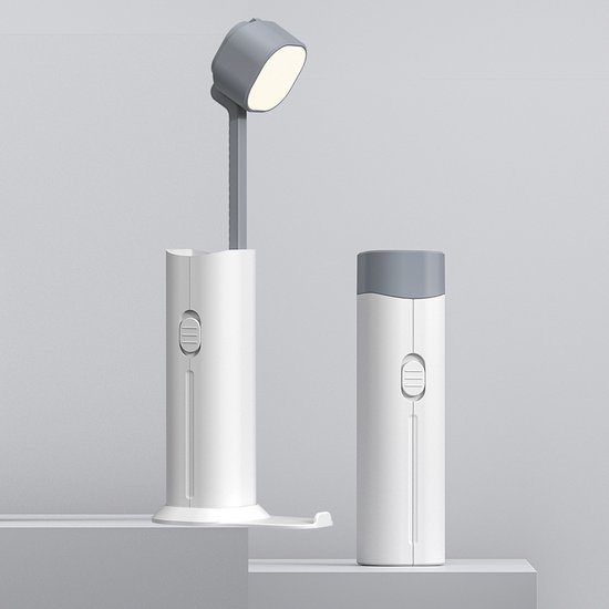 Teleskop Schreibtischlampe Mit Augenschonendem Led Leselicht, Einstellbarer Helligkeit, Tragbare Taschenlampe Für Schlafzimmer, Arbeitszimmer Und