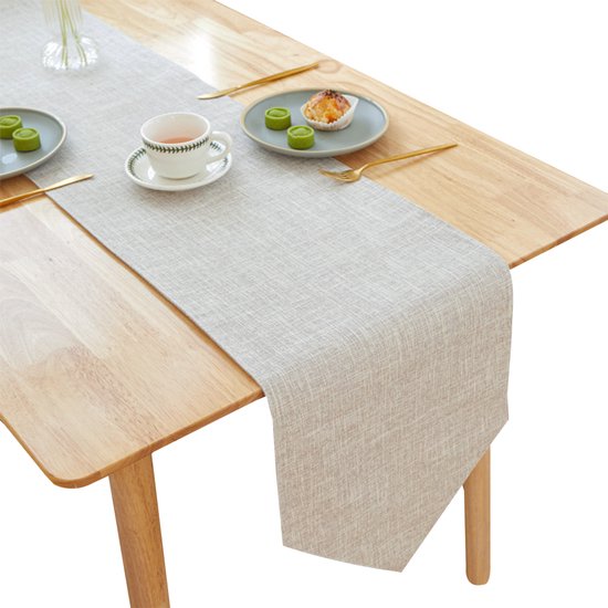 Tischläufer Aus Textil Tischläufer Beige Polyester Sackline 30 X 180 Cm 1 Stück Für Zuhause Und Partys Beige