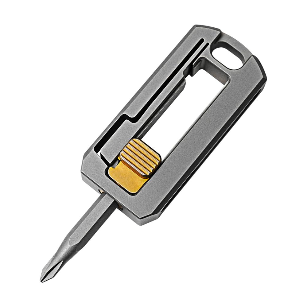 Schraubendreher Aus Titanlegierung, Magnetisch, Klein, Reparaturkombination, Multifunktional, Tragbares Edc-werkzeug Für Den Outdoor-einsatz