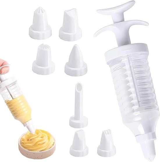 Spritztüllen Set 9 Teilig Wiederverwendbar 8 Spritztüllen Patisse Dekorierspritze Dekorierspritze Wiederverwendbar Kunststoff Für Diy Projekte Un